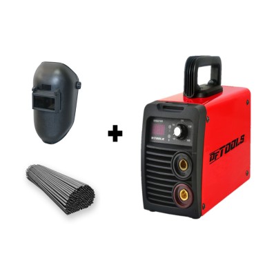 Soldador 200 A 110/220v Dftools + Careta Soldar + Soldadura